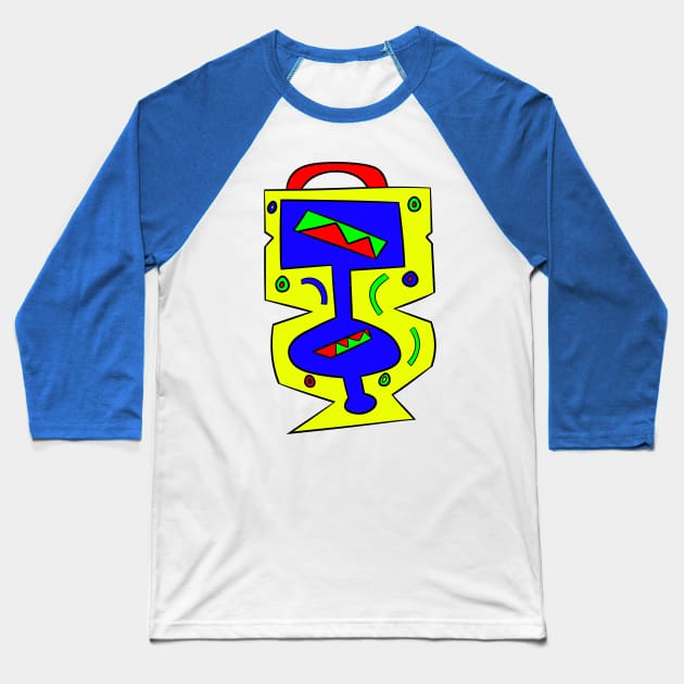 Bright Suitcase Totem Baseball T-Shirt by VazMas Design